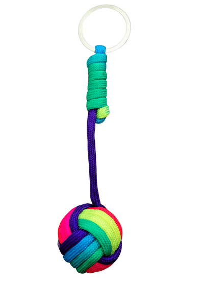 Rainbow Paracord Keychain